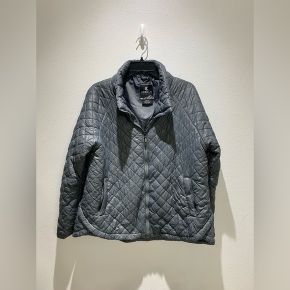 Kyodan Outdoor Men's Active Quilted Jacket Gray Pockets Size XXL - Picture 1 of 10
